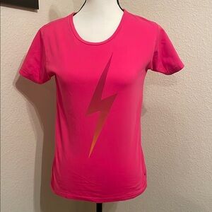 Aviator Nation Pink Lightening streak T shirt 
Excellent used condition